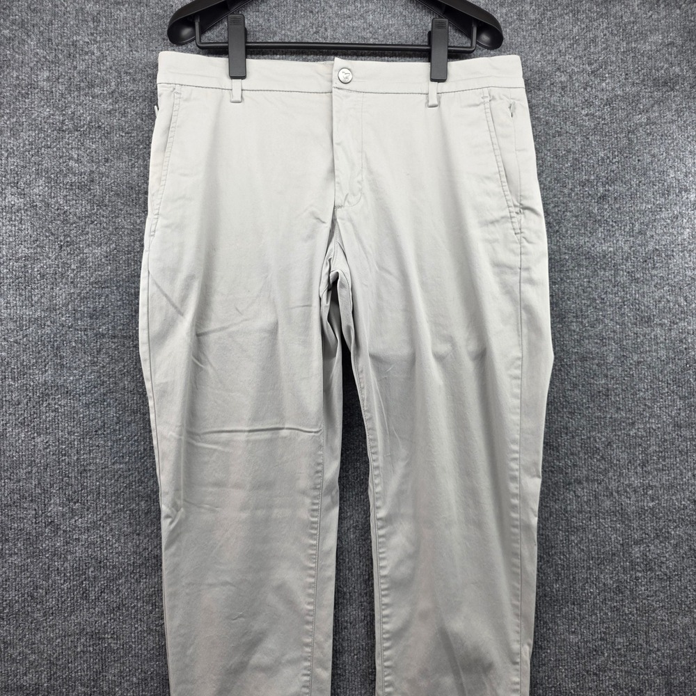 Birddogs Mens Chino Pants Stone Khaki Built-in Liner‎ 34x32 Stretch Cotton Nylon